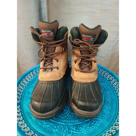 Men\'s Bass Thermo Lite Performance Insulations Brown/Black Boots Size 9M
